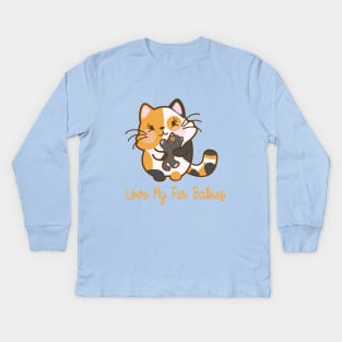 I LOVE MY FUR BABIES (CATS) Kids Long Sleeve T-Shirt